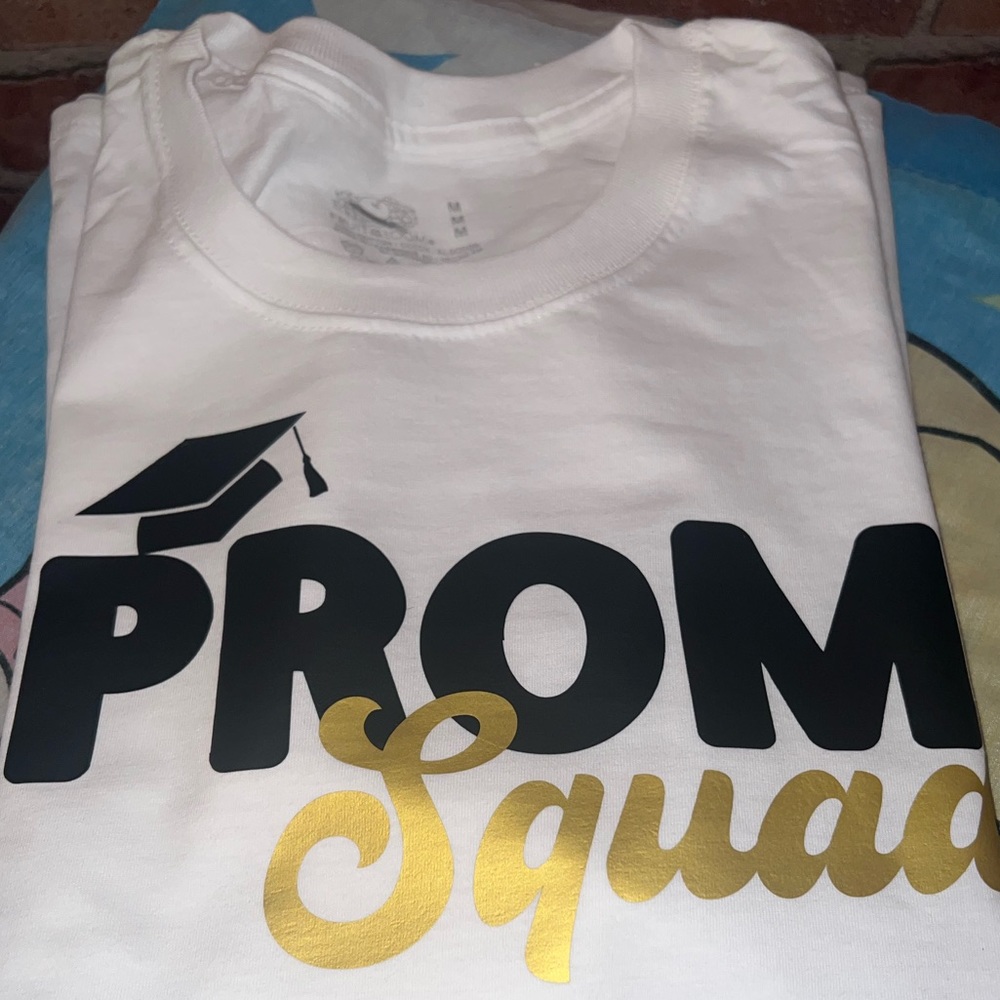 Personalized prom and graduation tshirts themed Prom Squad
